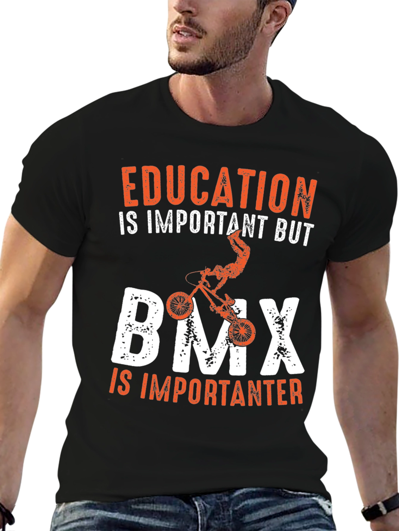Education vs BMX Graphic T-Shirt