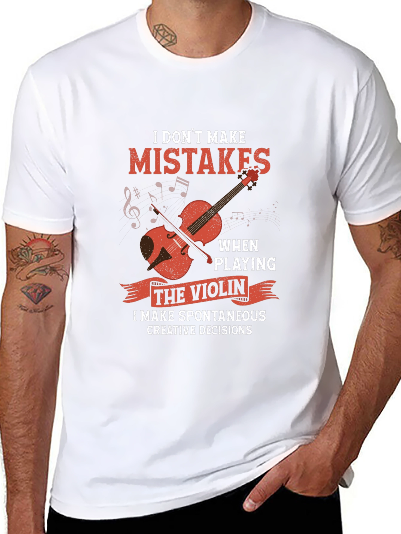 Funny Violinist T-Shirt: I Dont Make Mistakes