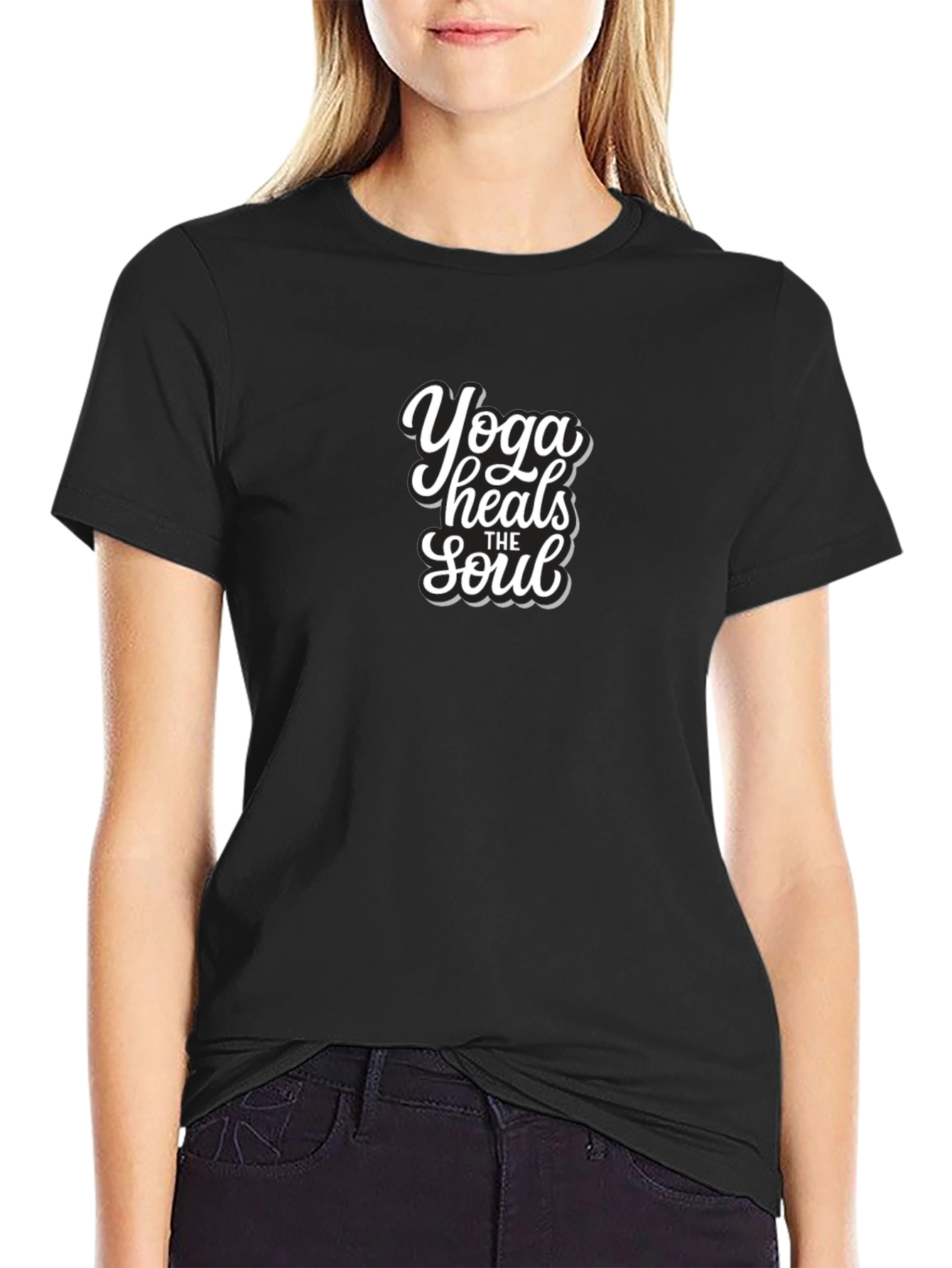 Yoga Heals the Soul Graphic Tee