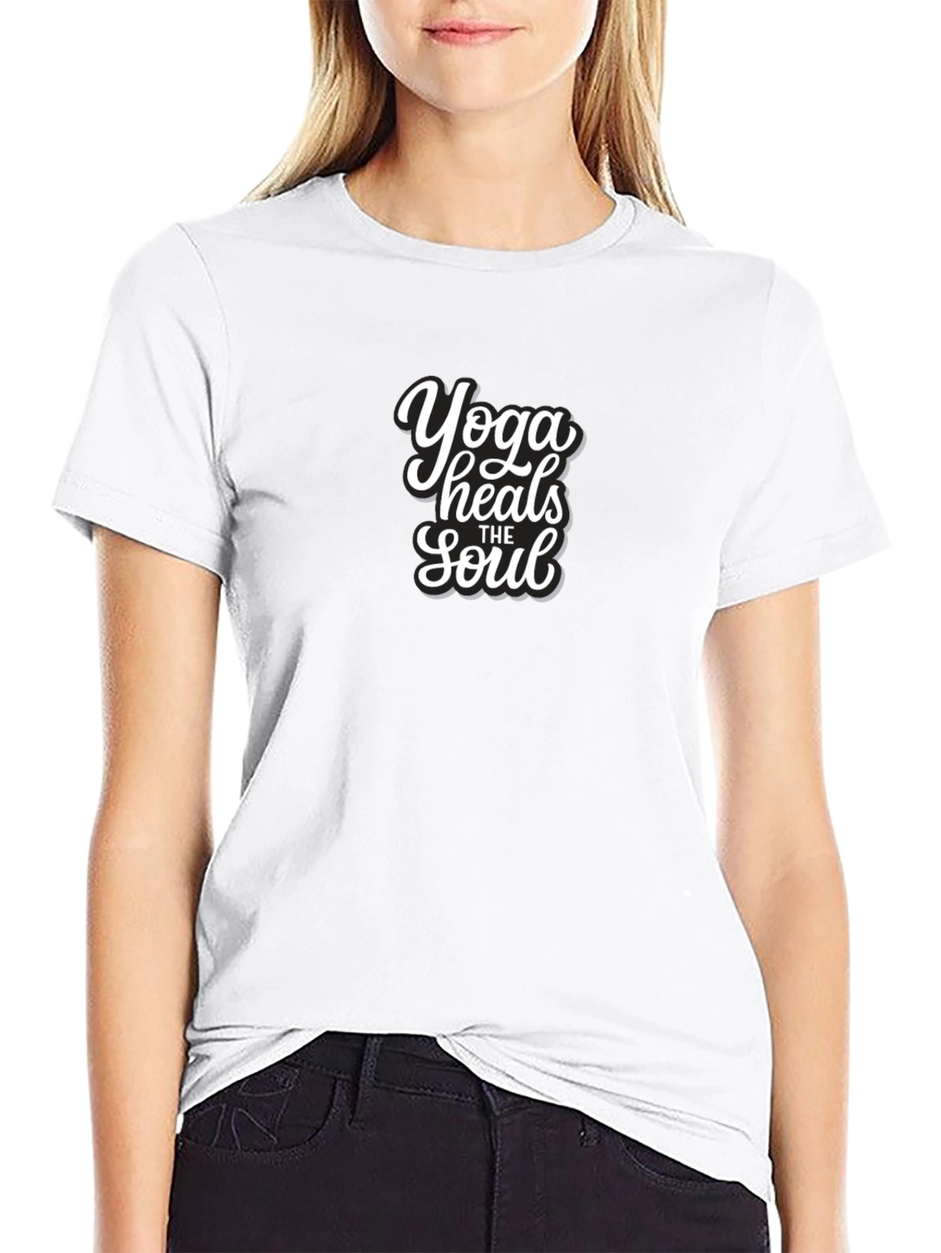 Yoga Heals the Soul Graphic Tee
