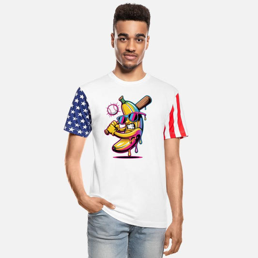 Funny Banana Swinging Baseball Humor Cartoon Drip