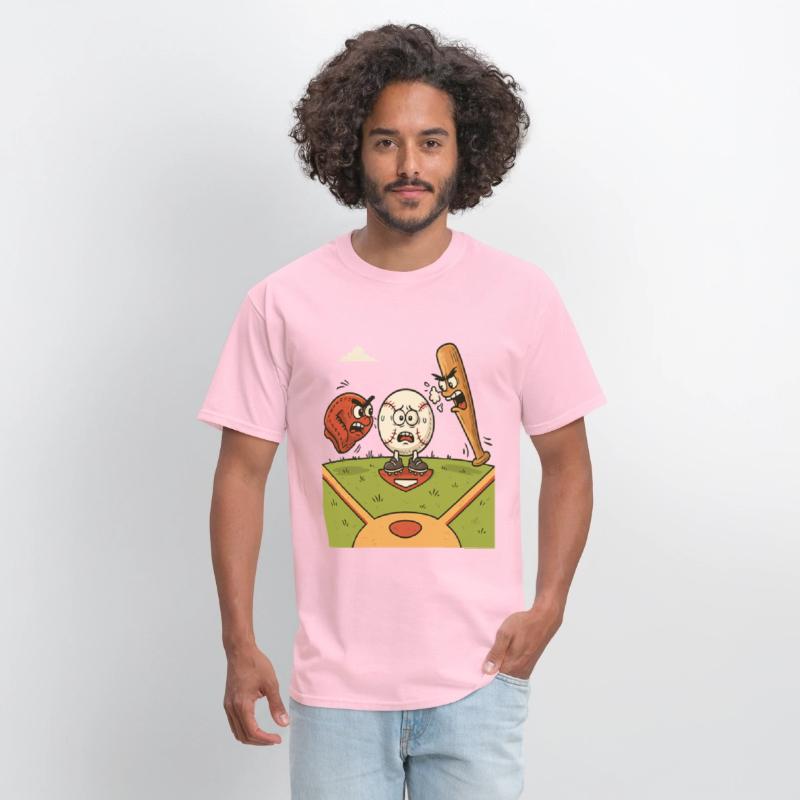 Funny Baseball Cartoon T shirt