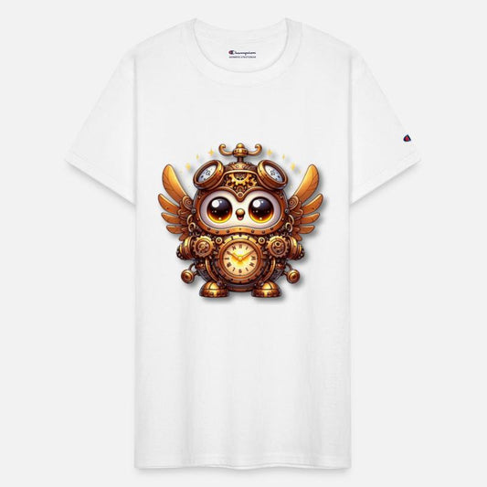 funny cute owl steampunk monster