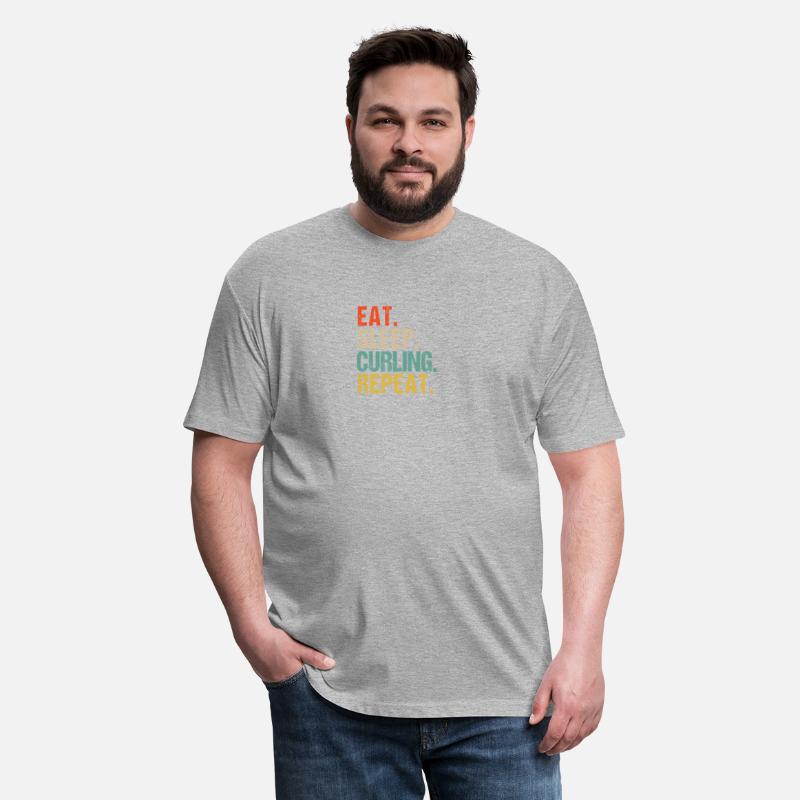 Funny Eat Sleep Curling Repeat