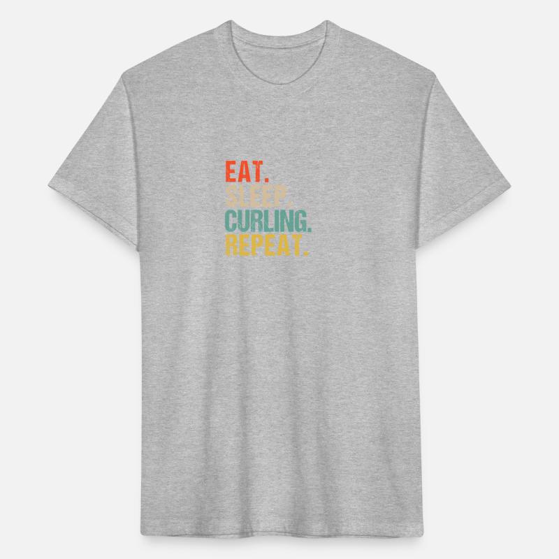 Funny Eat Sleep Curling Repeat