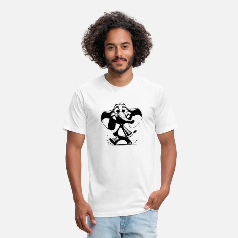 Funny Elephant Big Eyes Huge Trunk