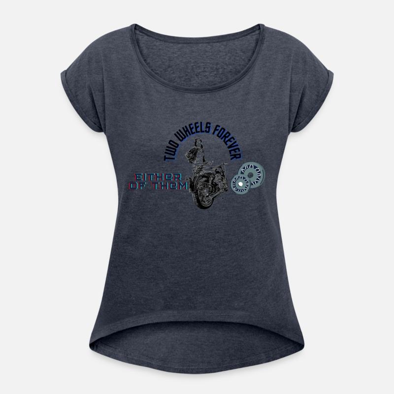 Funny lovely vintage design two wheels forever