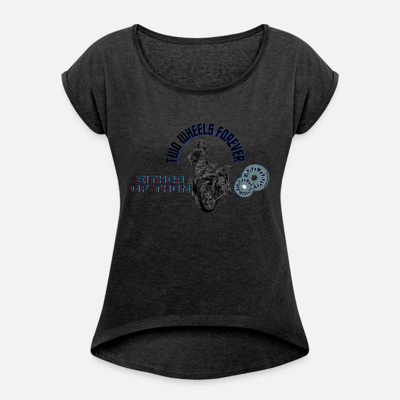 Funny lovely vintage design two wheels forever