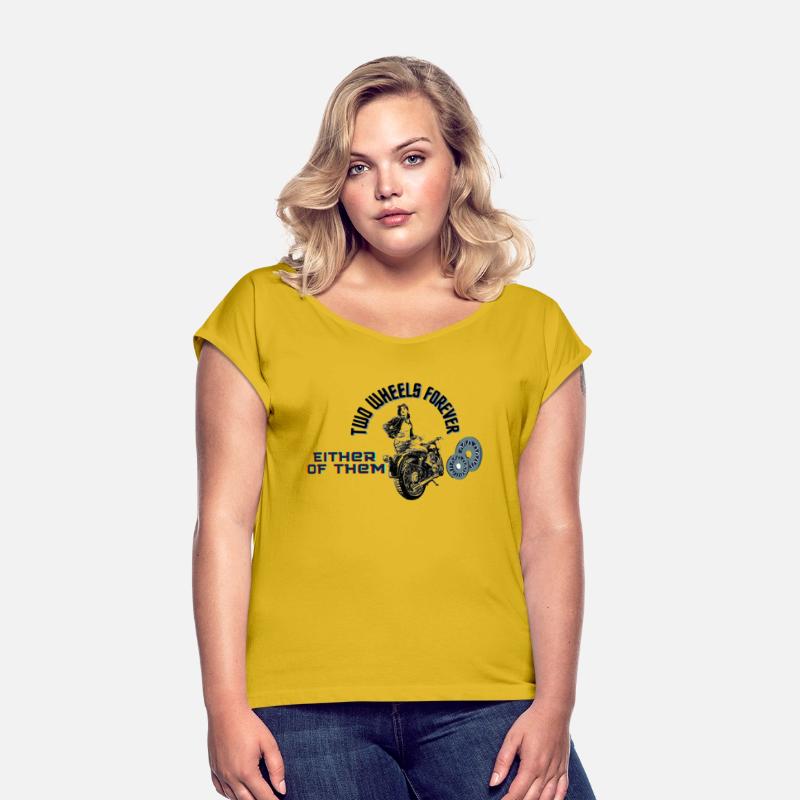 Funny lovely vintage design two wheels forever