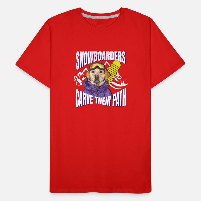 Funny Snowboarders Carve Their Path Winter Sports