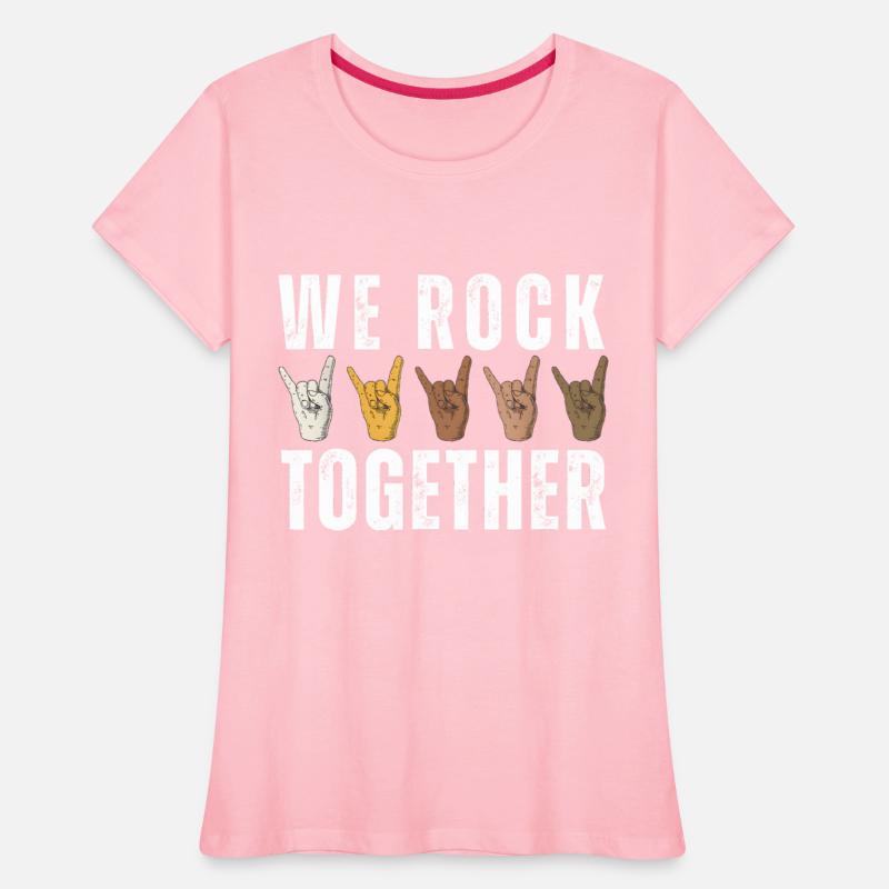 Funny We Rock Together Hands Rock Lovers