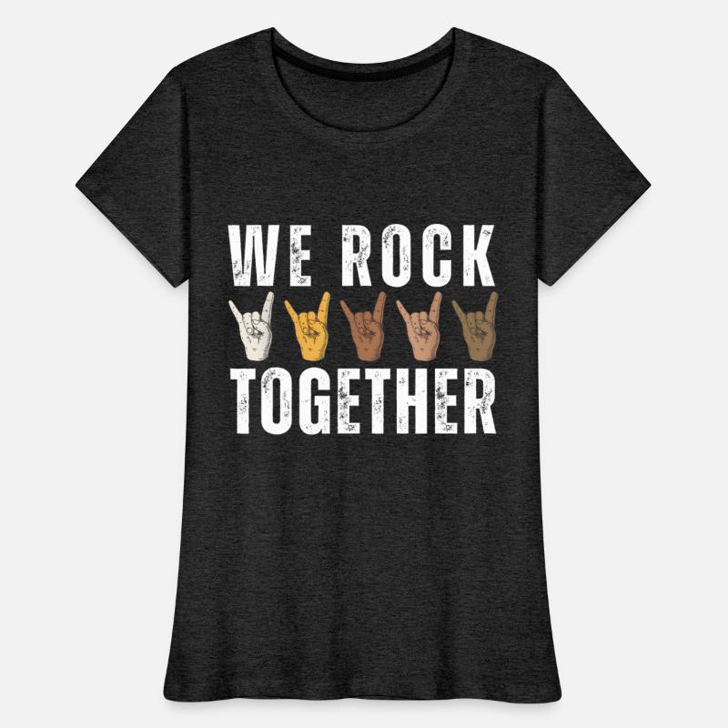Funny We Rock Together Hands Rock Lovers