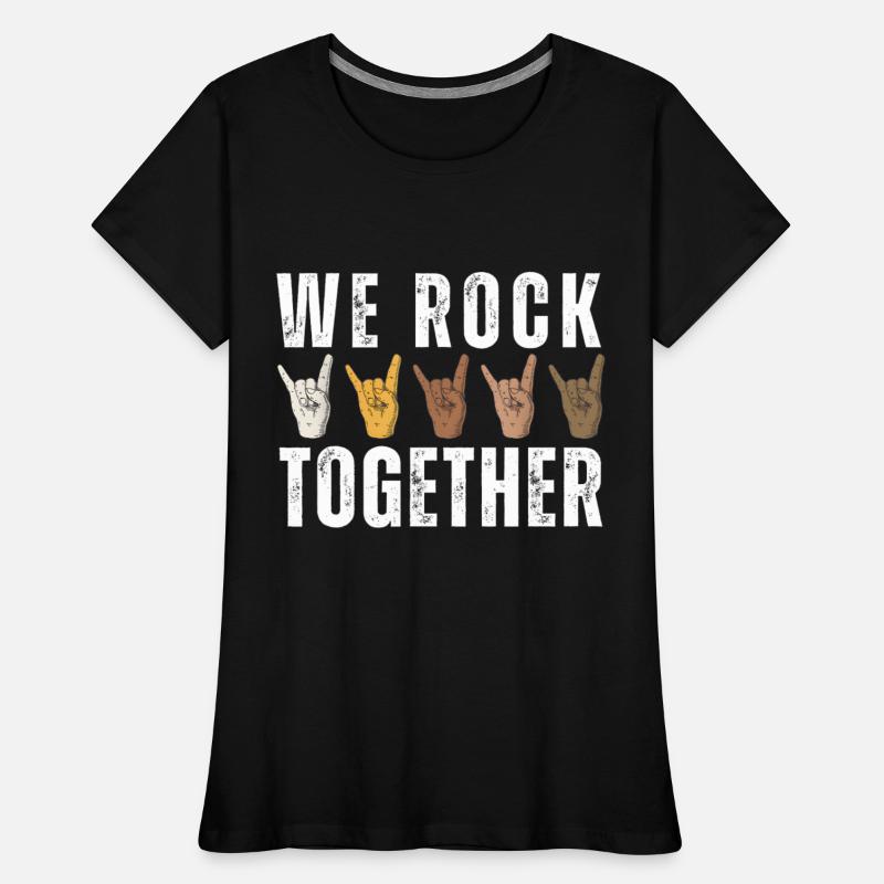 Funny We Rock Together Hands Rock Lovers