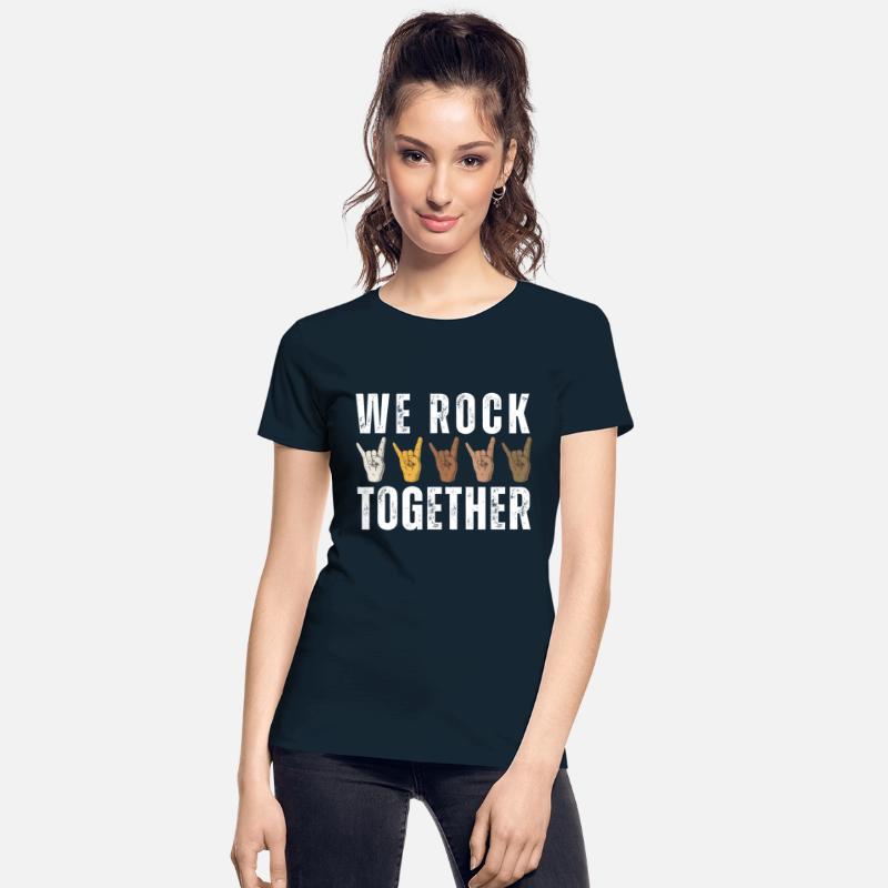 Funny We Rock Together Hands Rock Lovers