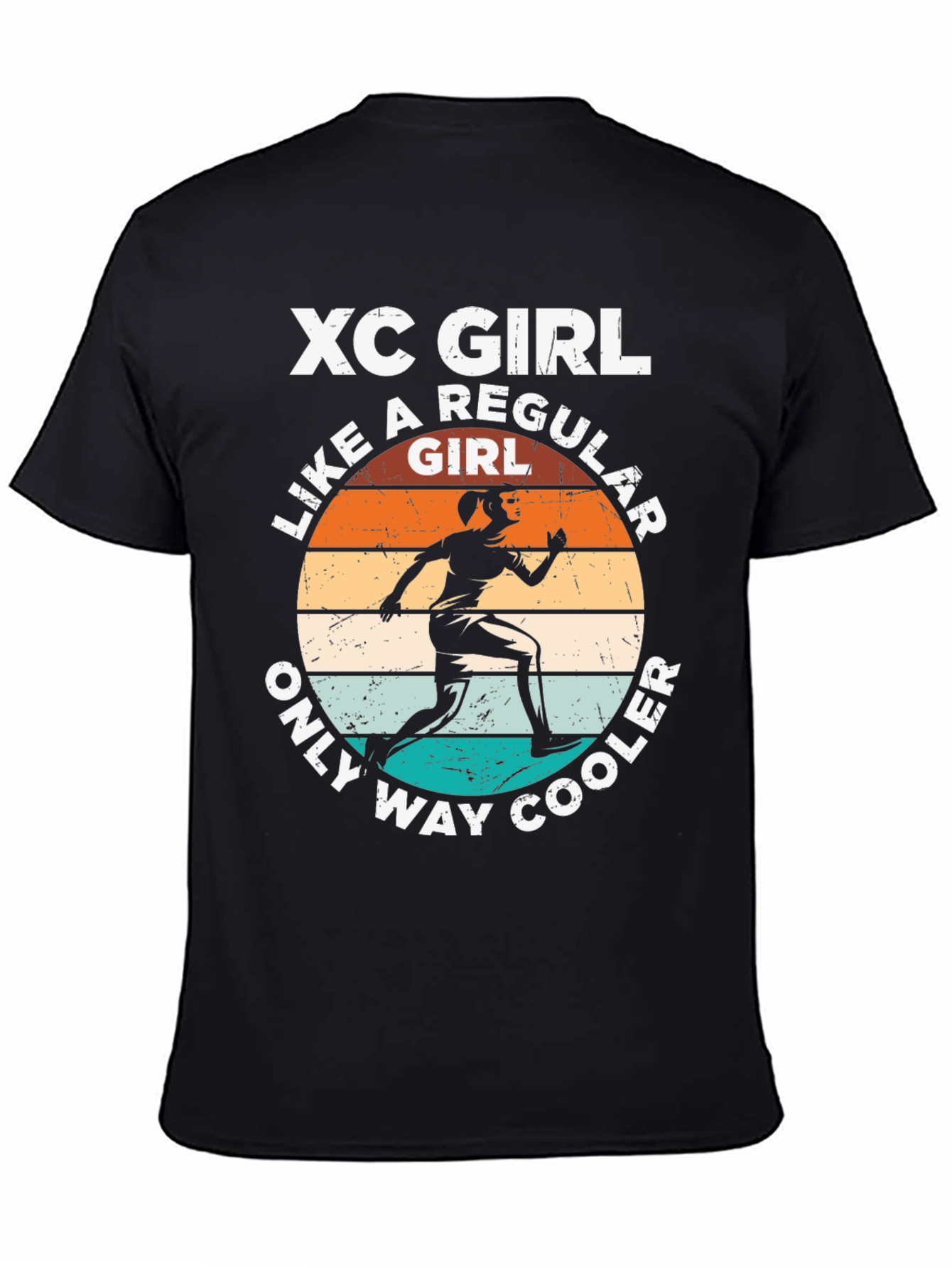 XC Girl Running T-Shirt - Cool Runner Gift