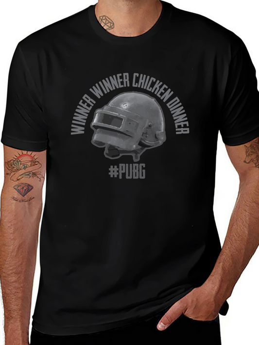 PUBG Winner Winner Chicken Dinner Black T-Shirt