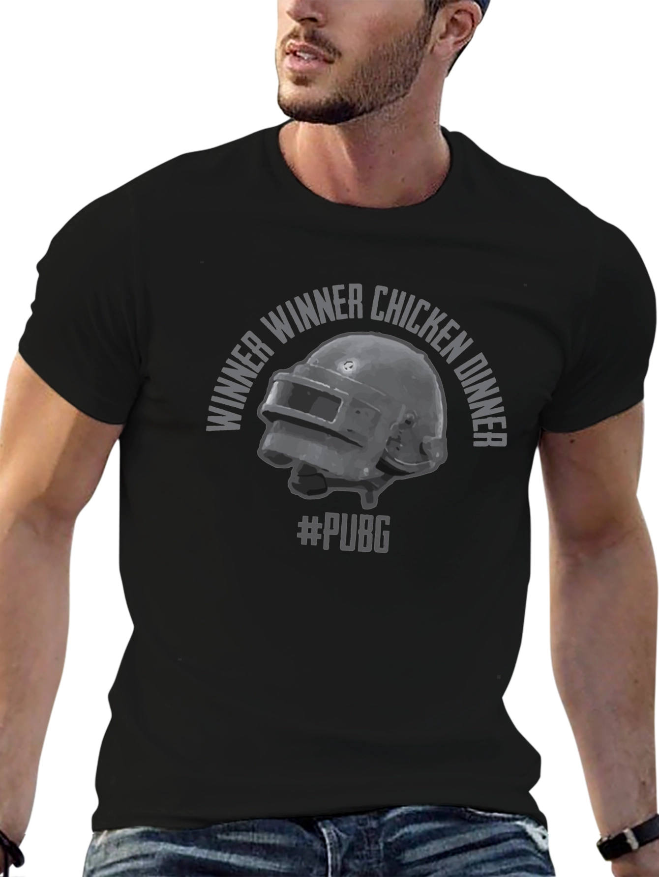 PUBG Winner Winner Chicken Dinner Black T-Shirt