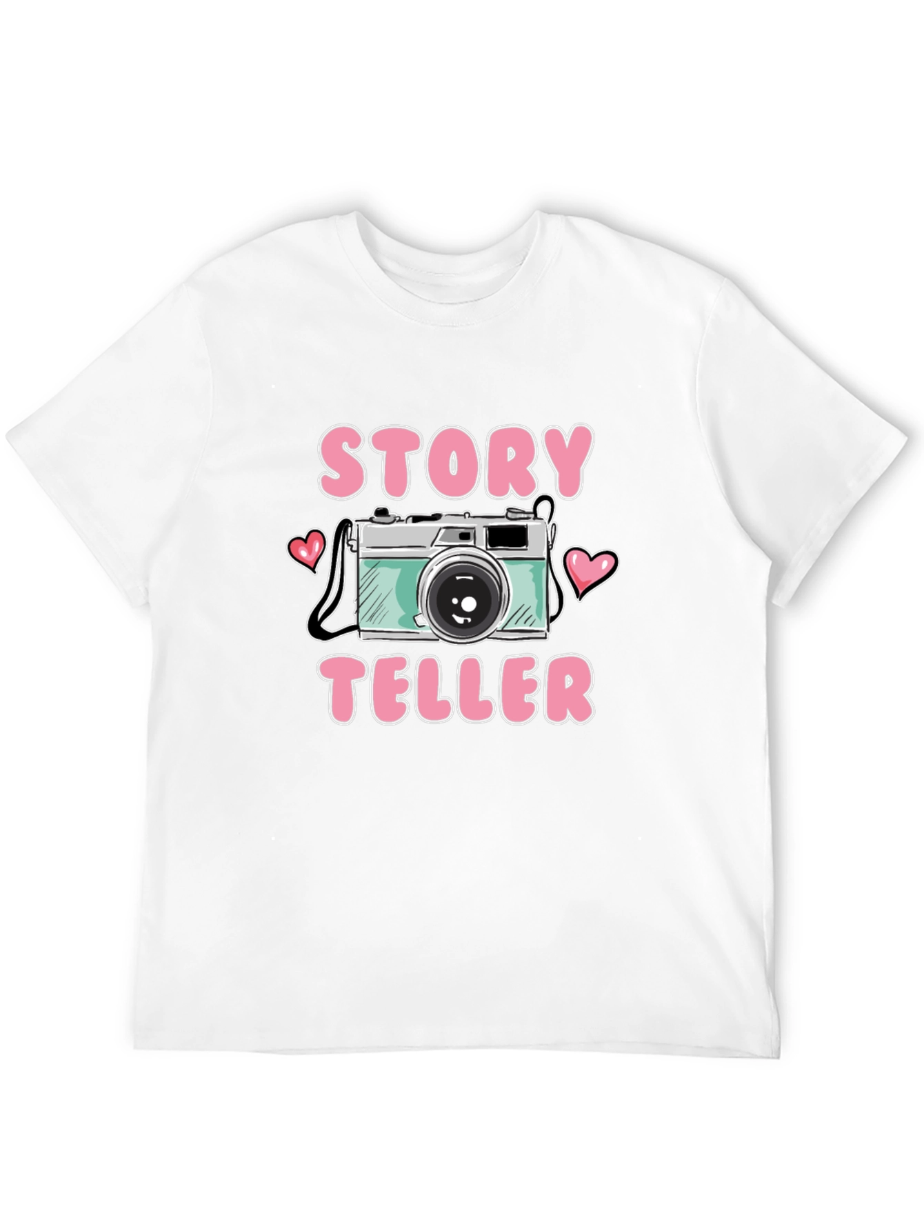 Story Teller Graphic Tee Camera Shirt
