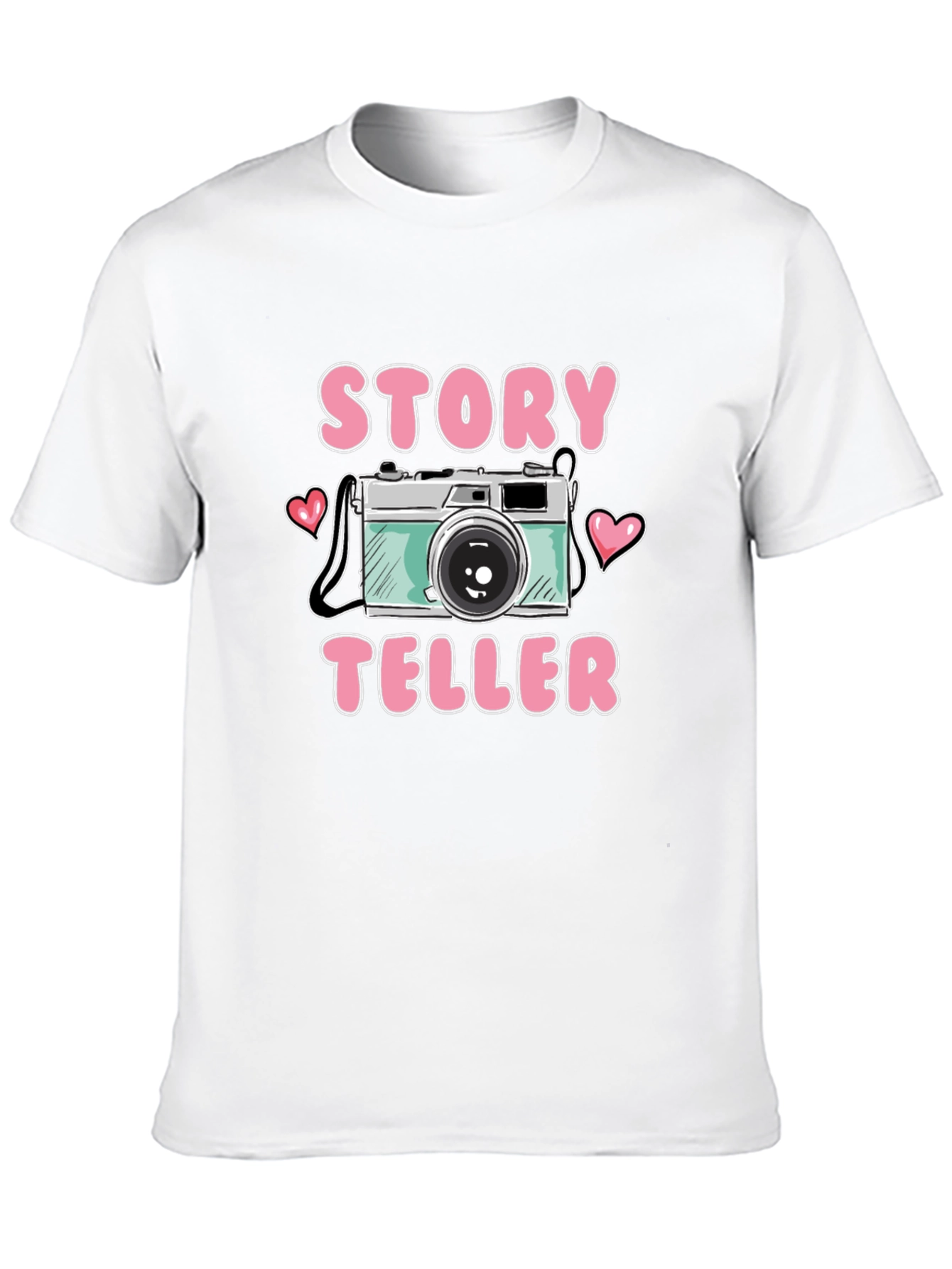 Story Teller Graphic Tee Camera Shirt