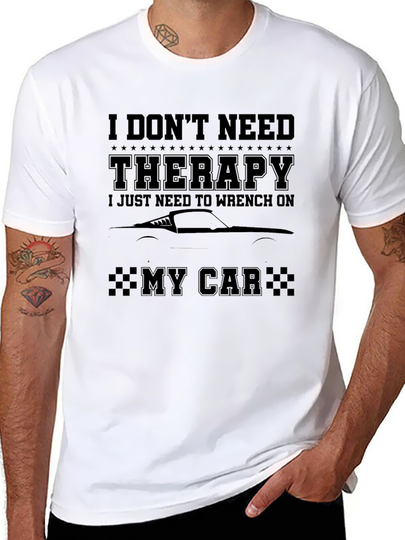 Therapy Wrench Car T-Shirt