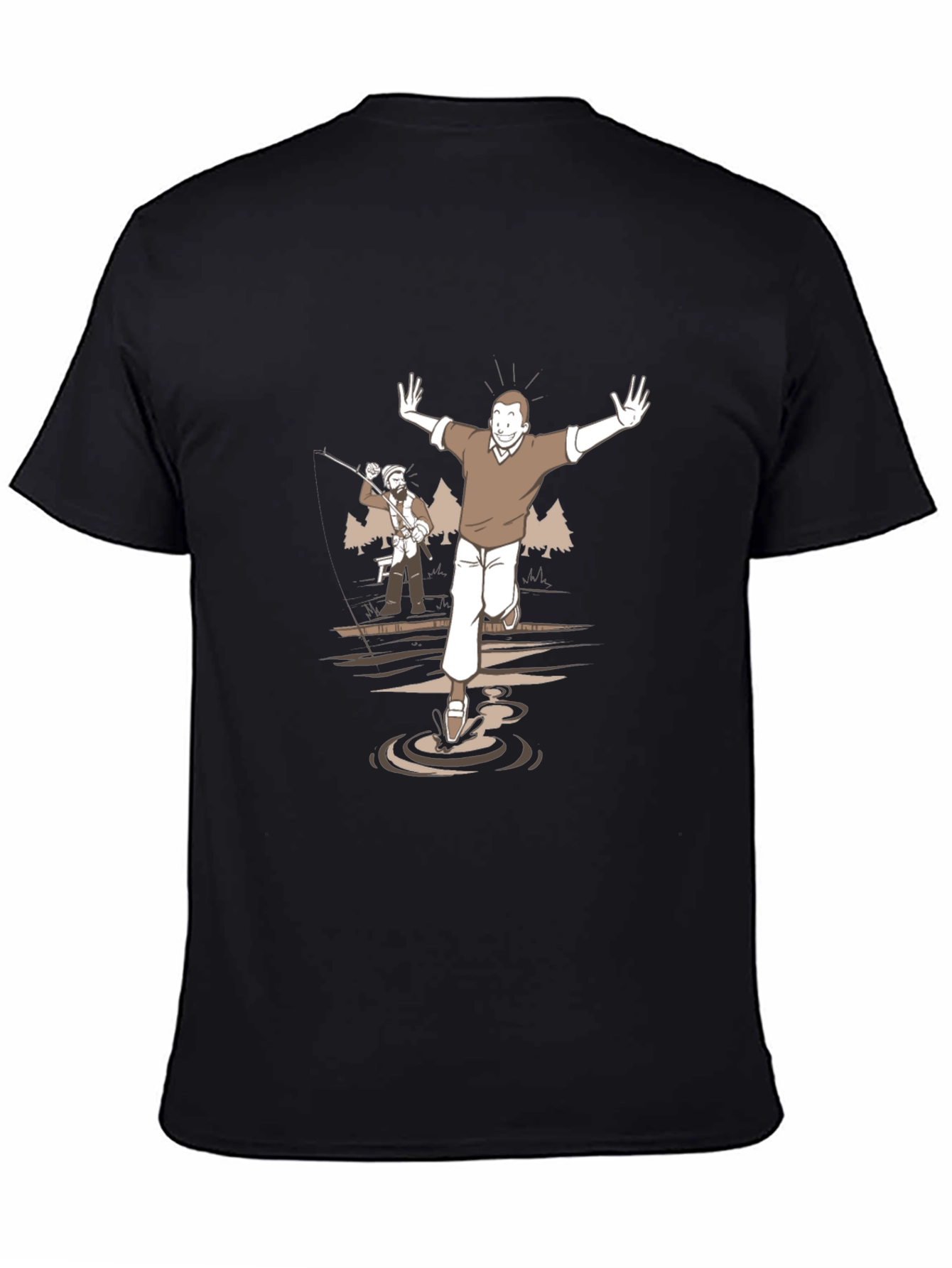 Cartoon Graphic Tee - Humorous Scene