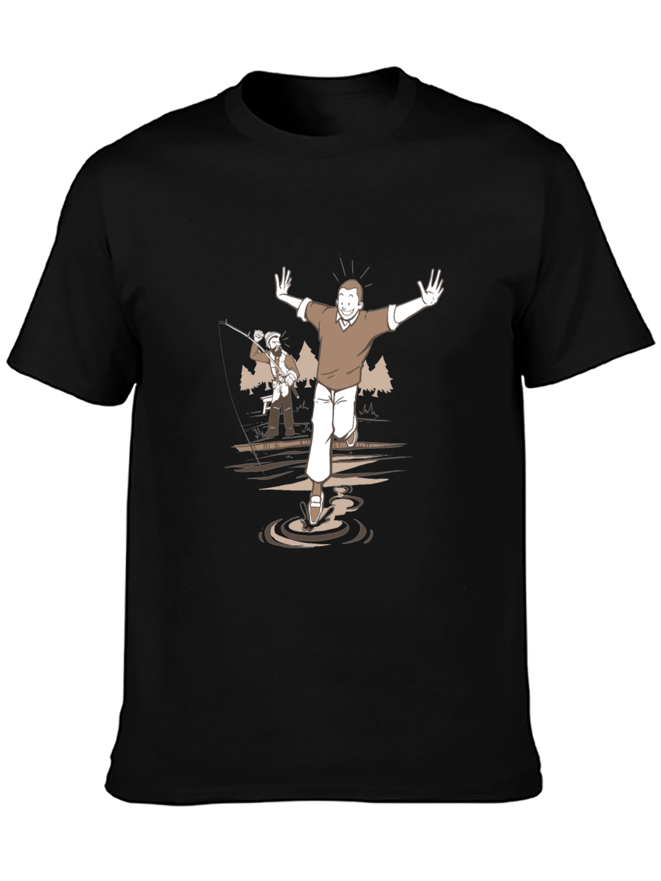 Cartoon Graphic Tee - Humorous Scene