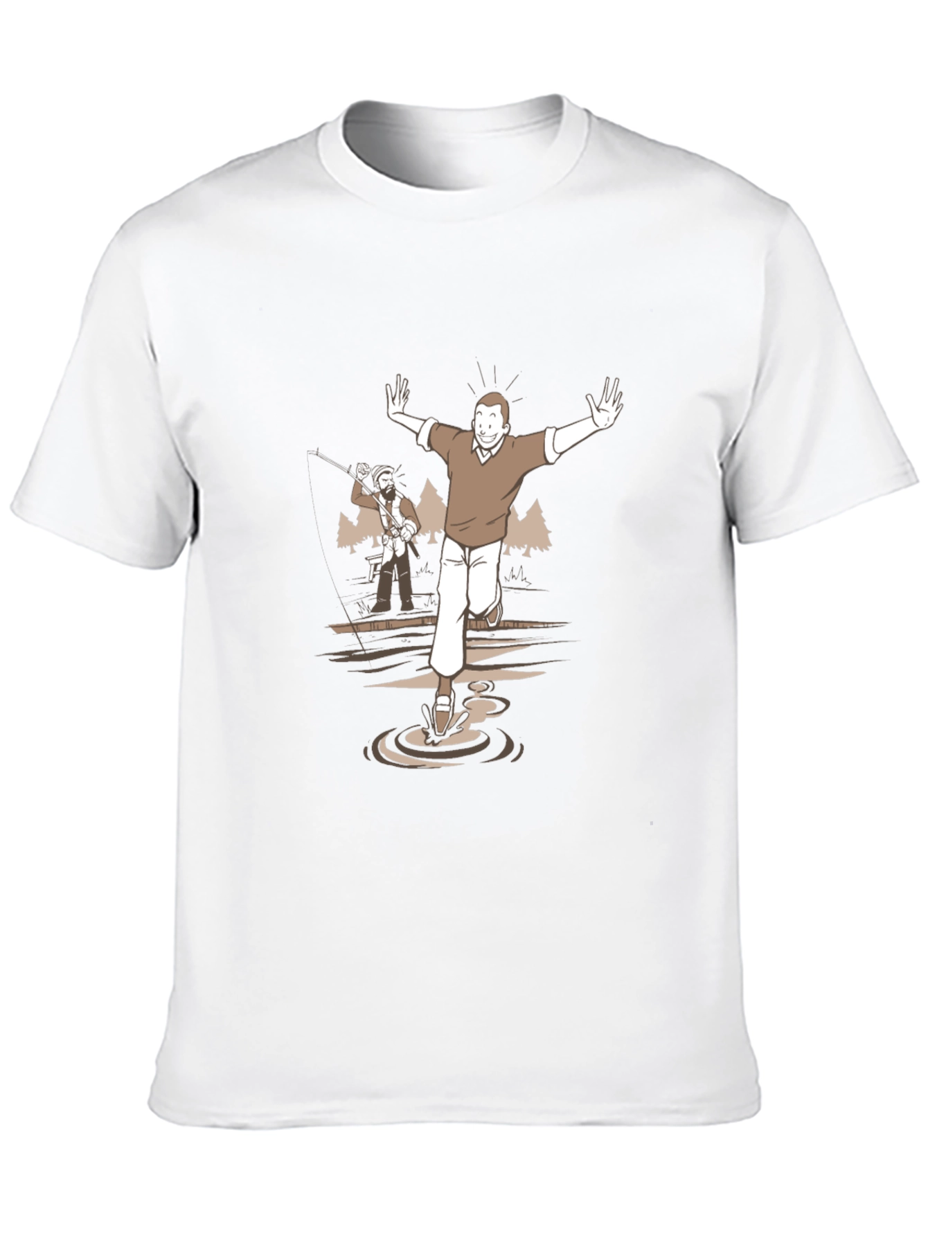 Cartoon Graphic Tee - Humorous Scene