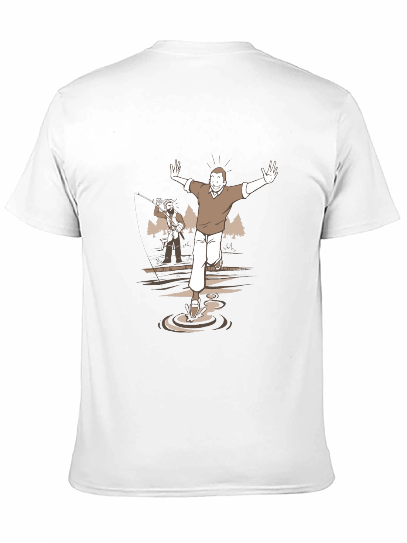 Cartoon Graphic Tee - Humorous Scene
