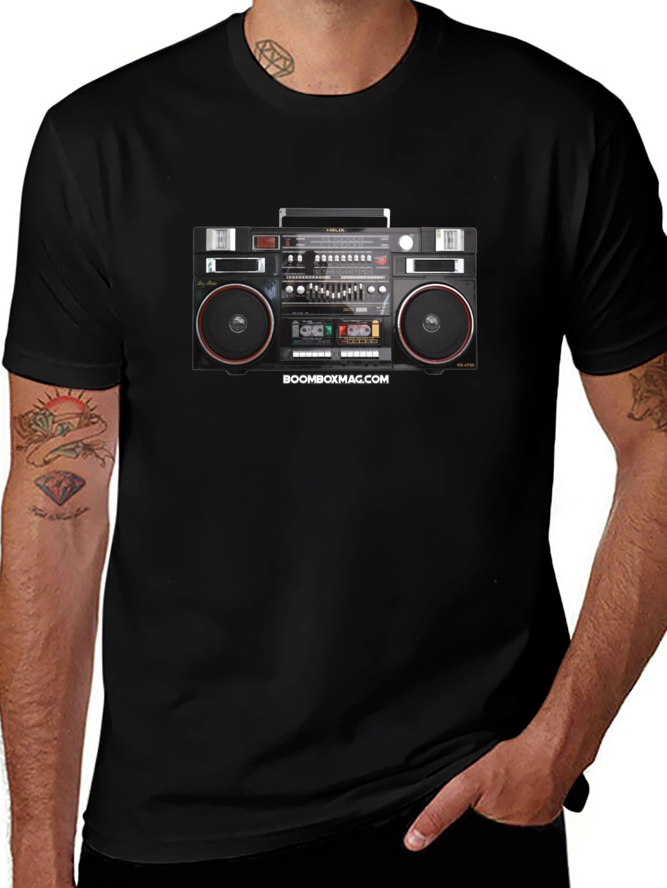 Boombox Mag Black T-Shirt