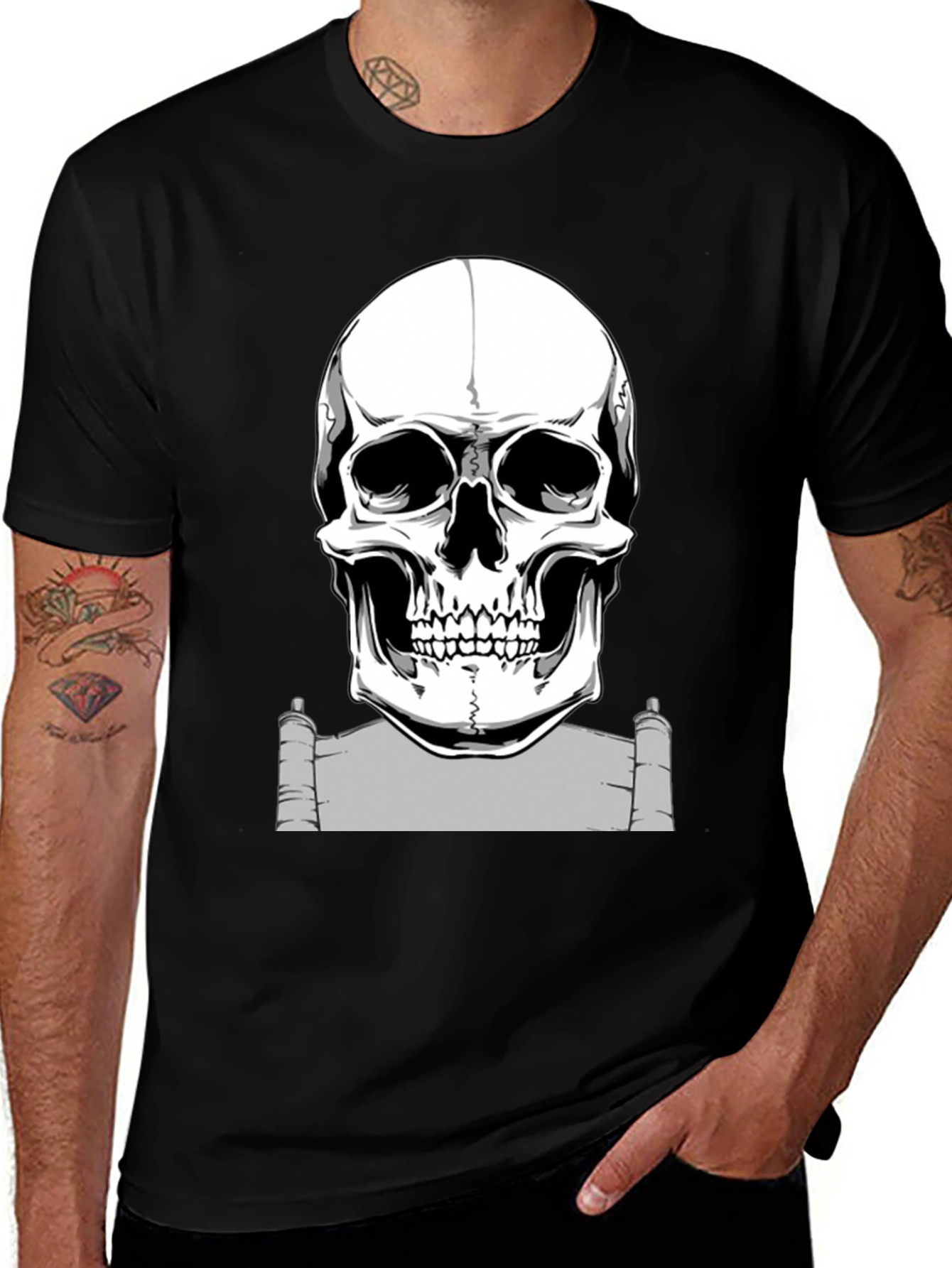 Skull Graphic Black T-Shirt