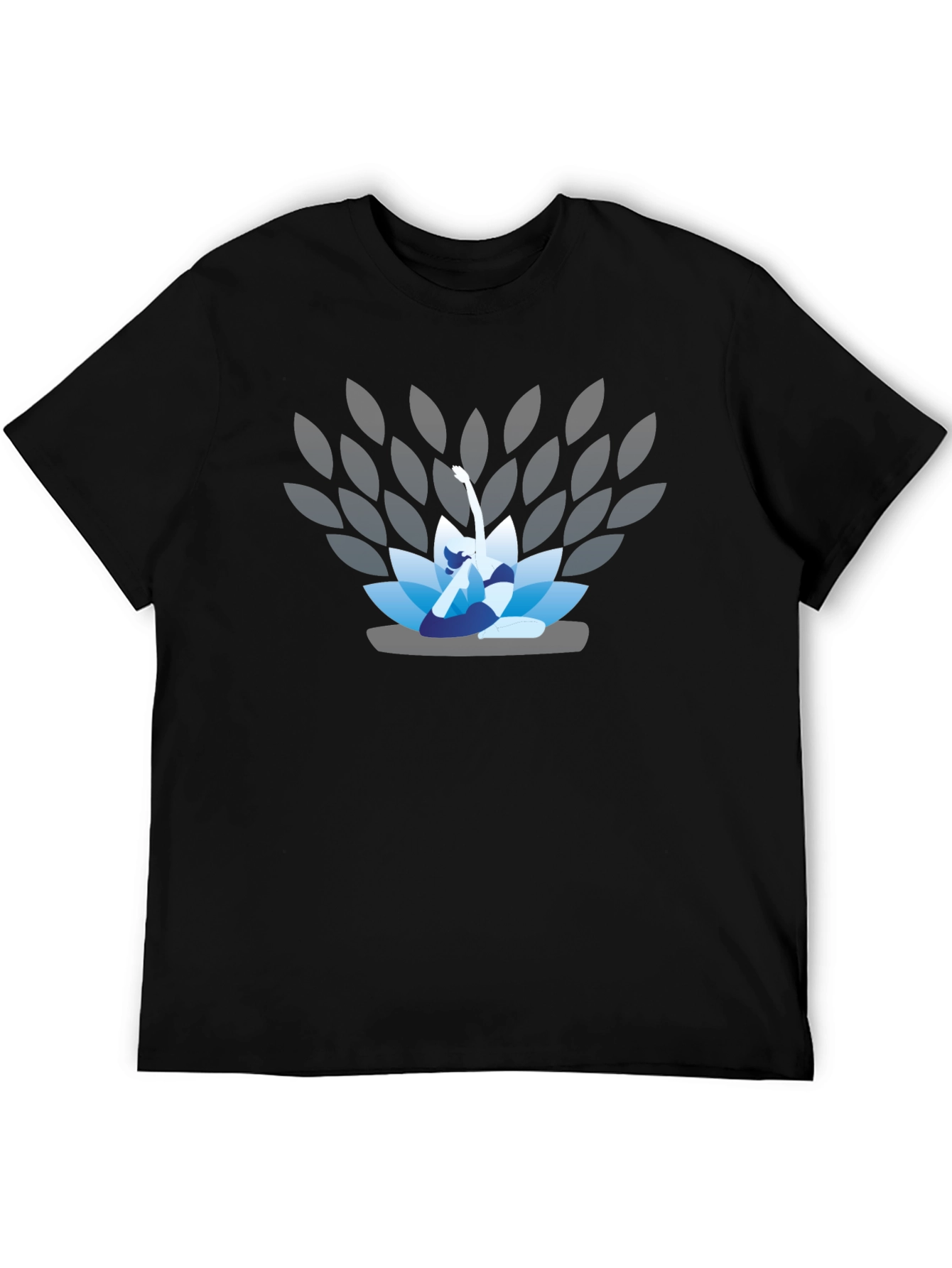 Lotus Yoga Pose Graphic T-Shirt