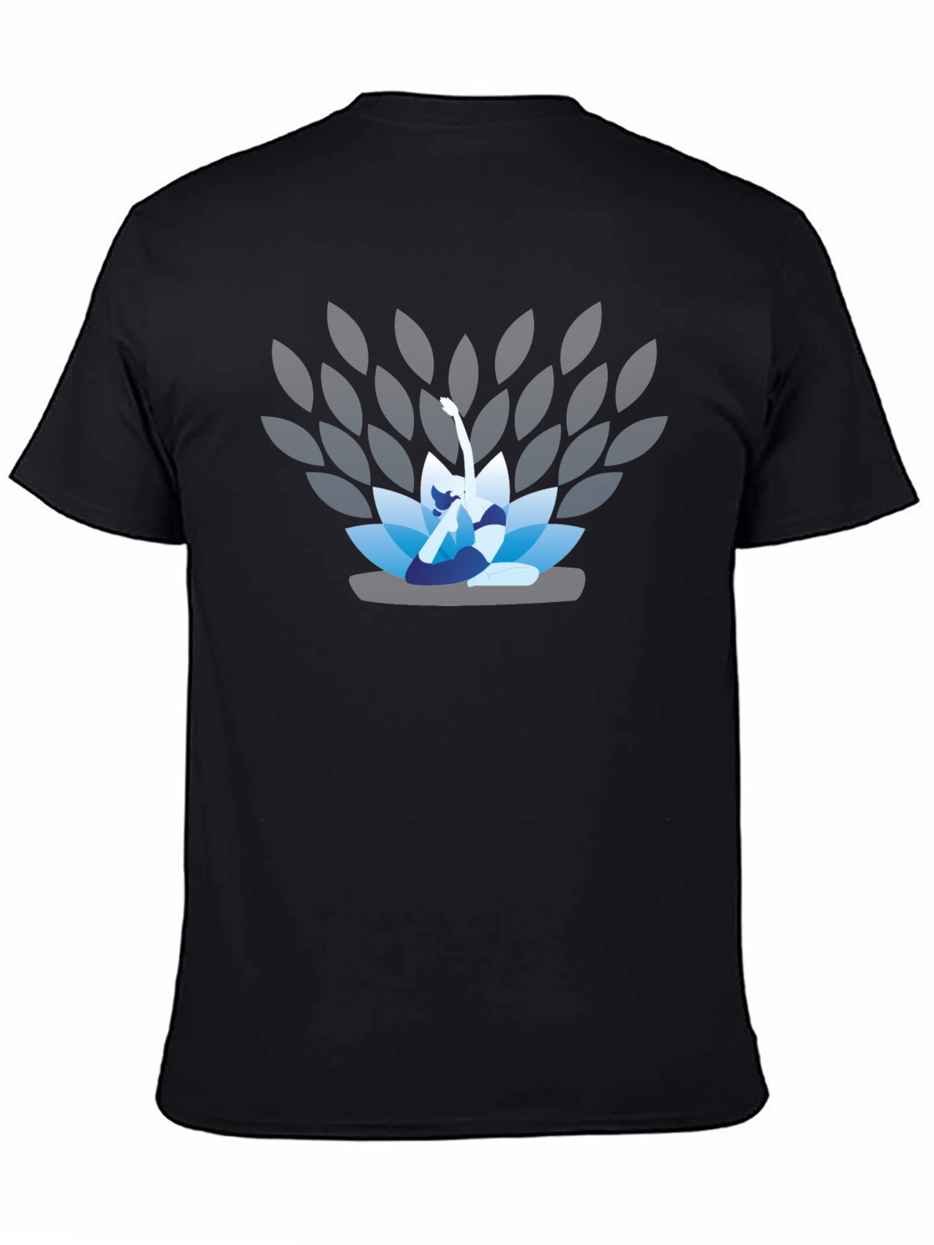 Lotus Yoga Pose Graphic T-Shirt