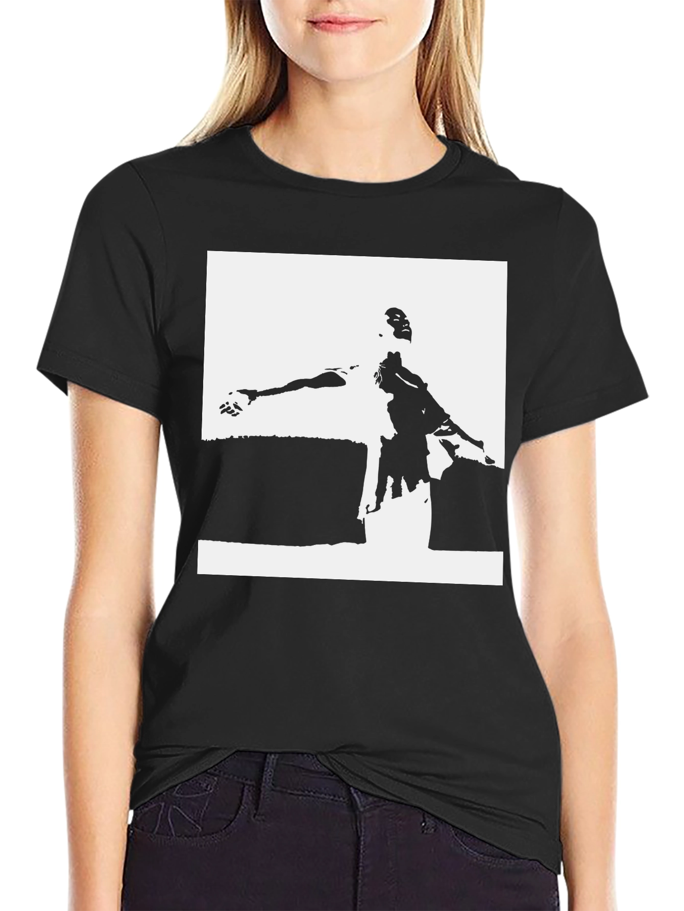 Abstract Black T-Shirt