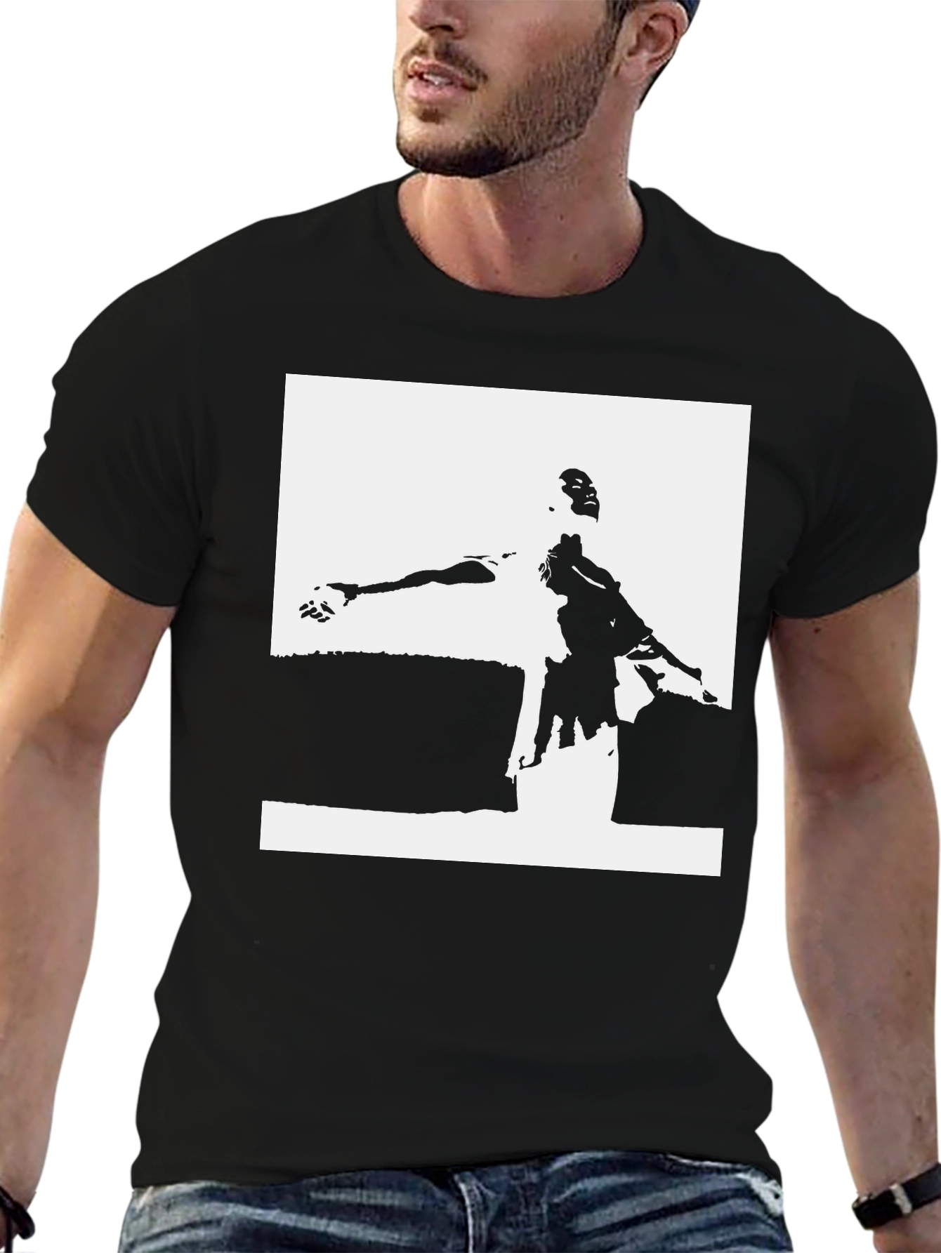 Abstract Black T-Shirt