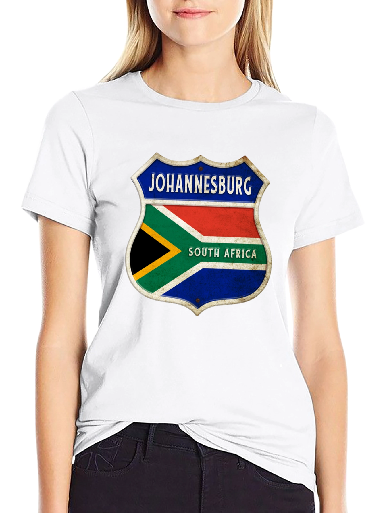 Johannesburg South Africa Shield Graphic T-Shirt