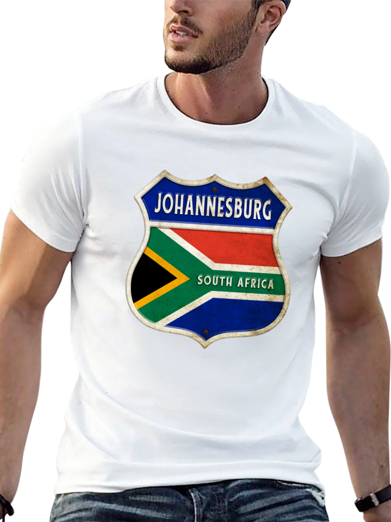 Johannesburg South Africa Shield Graphic T-Shirt