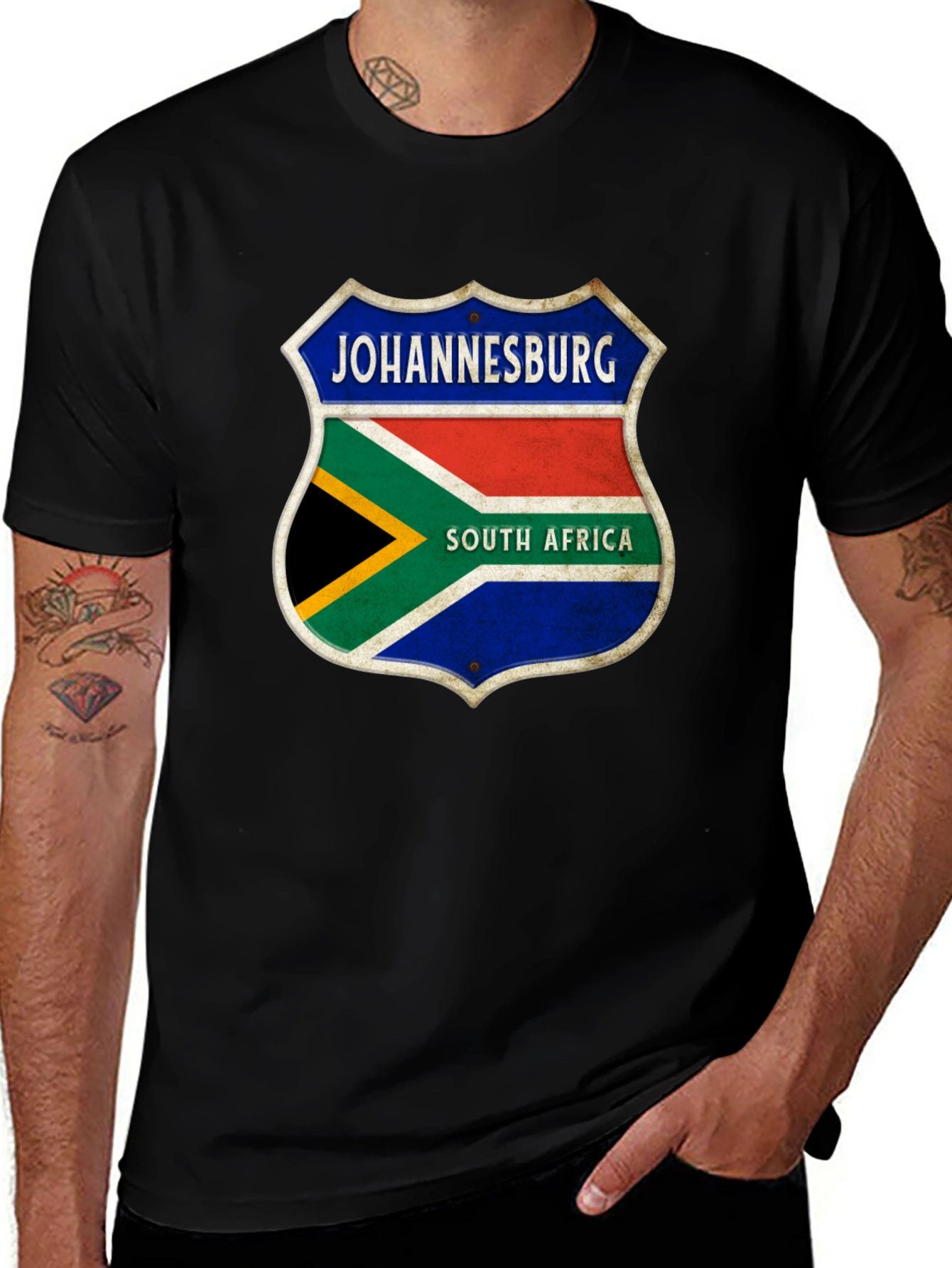 Johannesburg South Africa Shield Graphic T-Shirt