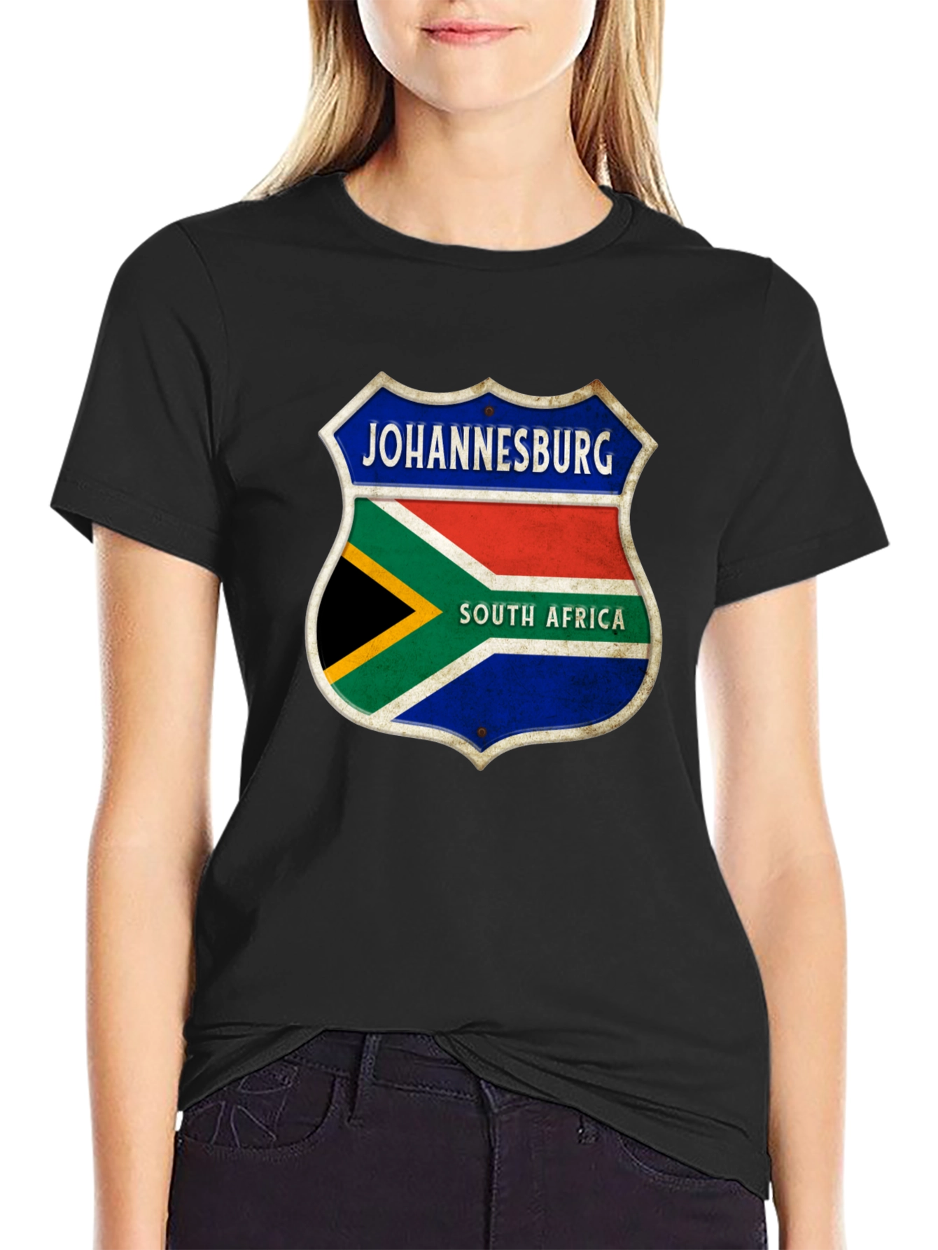 Johannesburg South Africa Shield Graphic T-Shirt