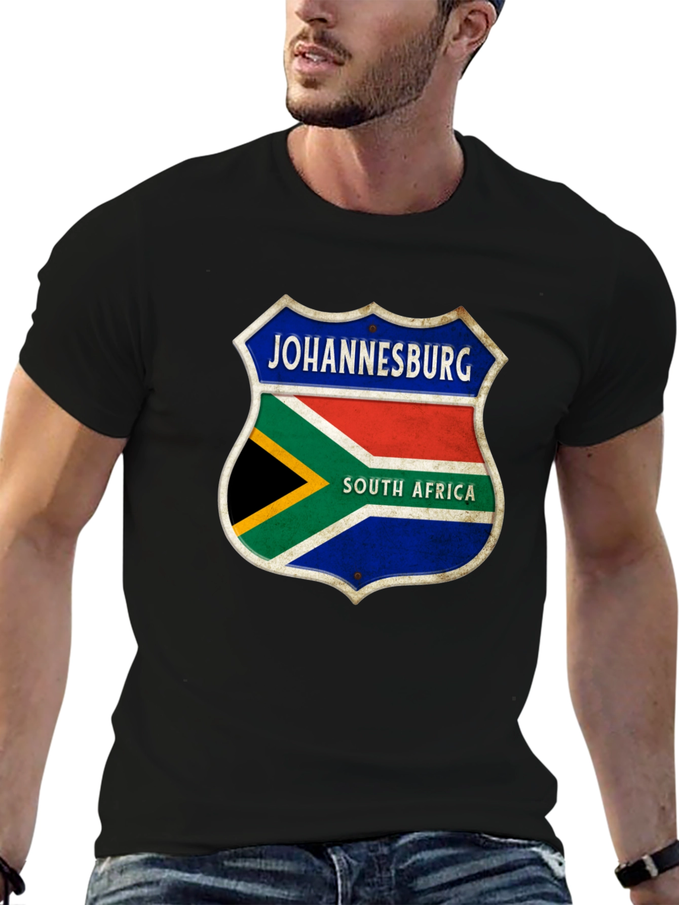 Johannesburg South Africa Shield Graphic T-Shirt