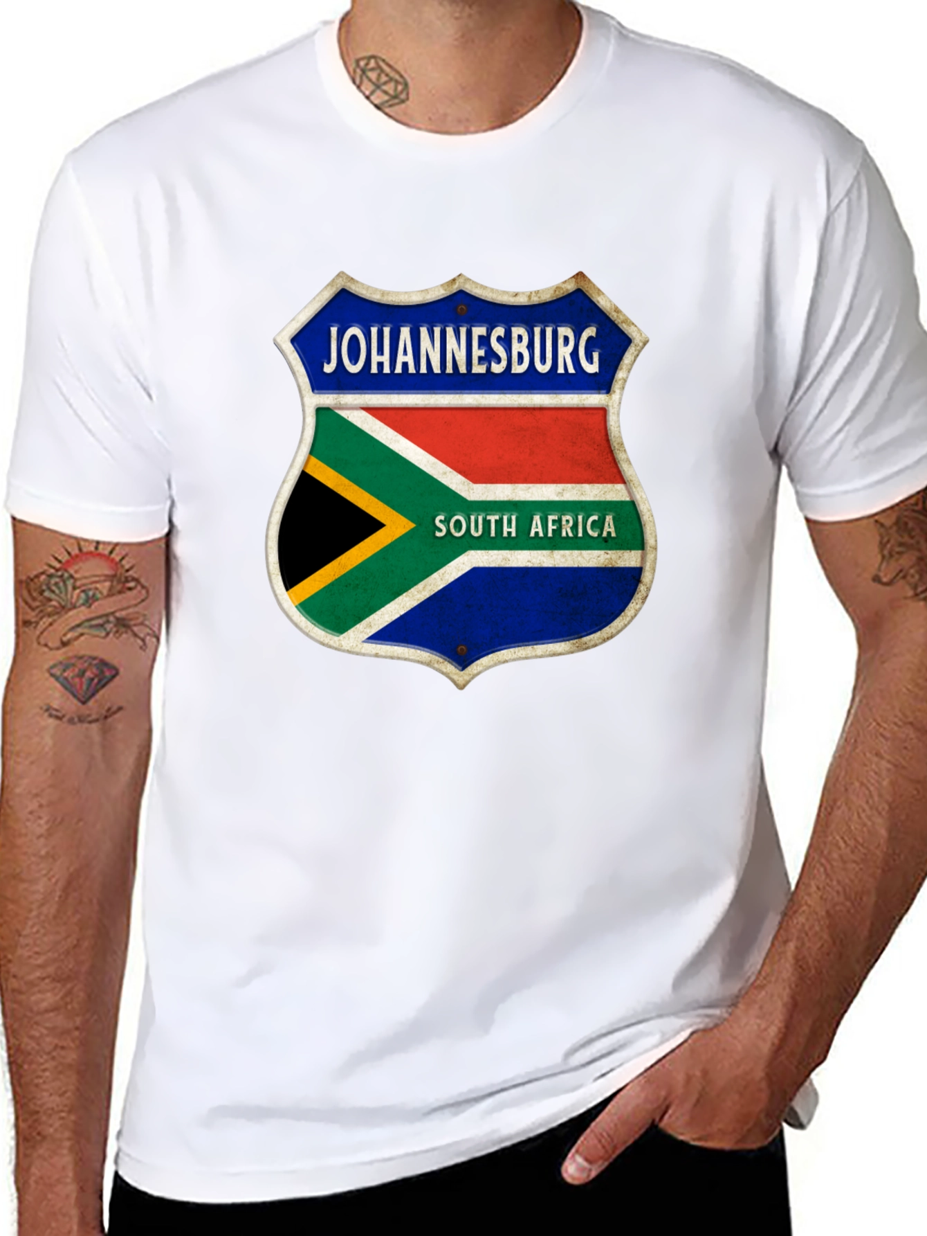 Johannesburg South Africa Shield Graphic T-Shirt