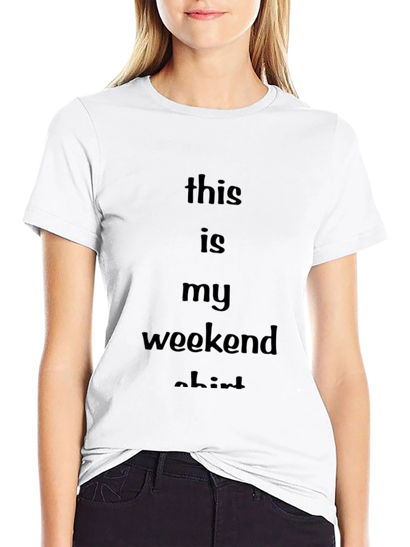 Weekend Vibes T-Shirt - Comfy Black Tee