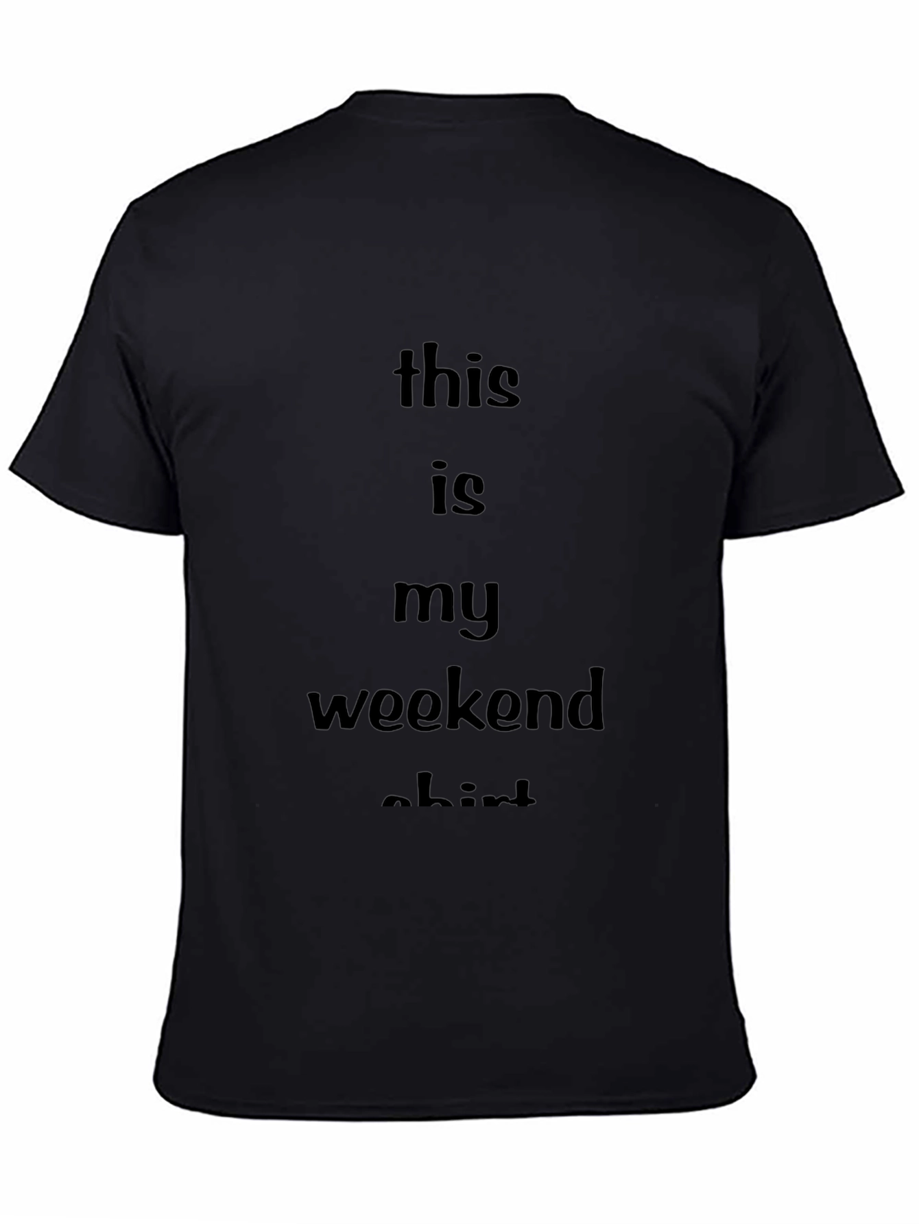 Weekend Vibes T-Shirt - Comfy Black Tee