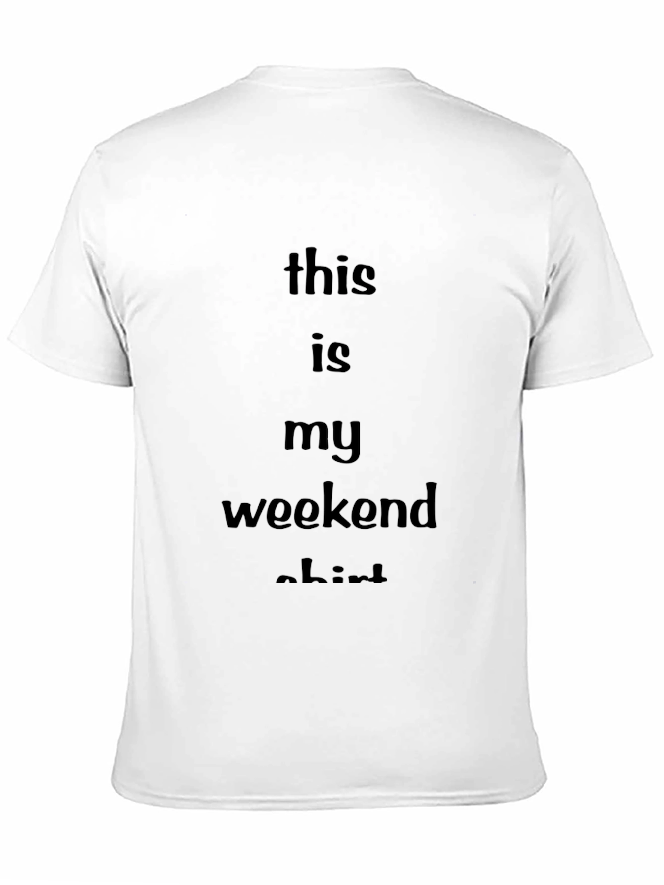 Weekend Vibes T-Shirt - Comfy Black Tee