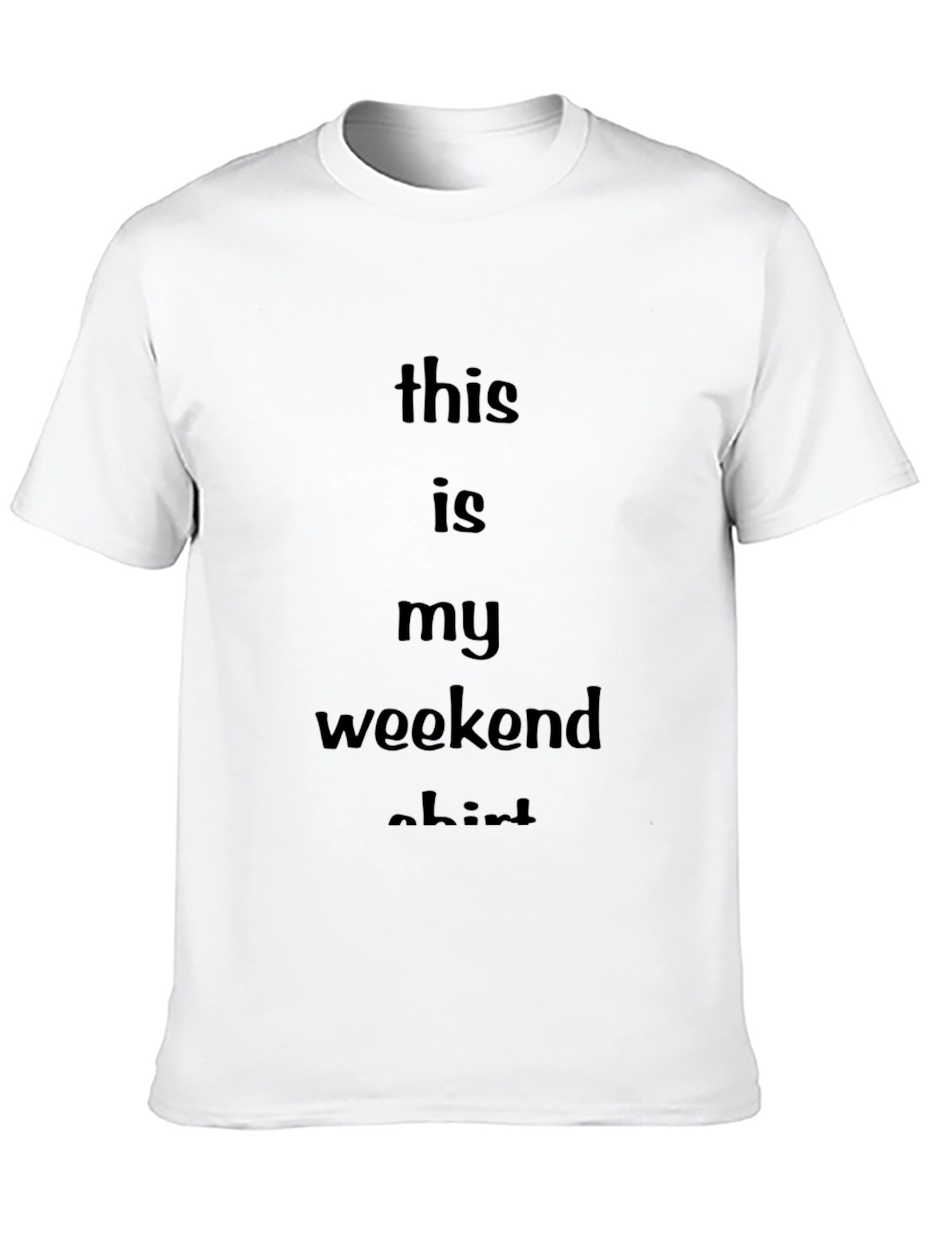 Weekend Vibes T-Shirt - Comfy Black Tee
