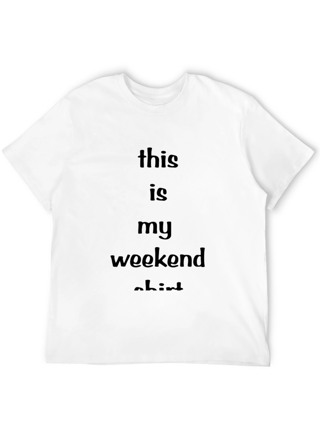 Weekend Vibes T-Shirt - Comfy Black Tee