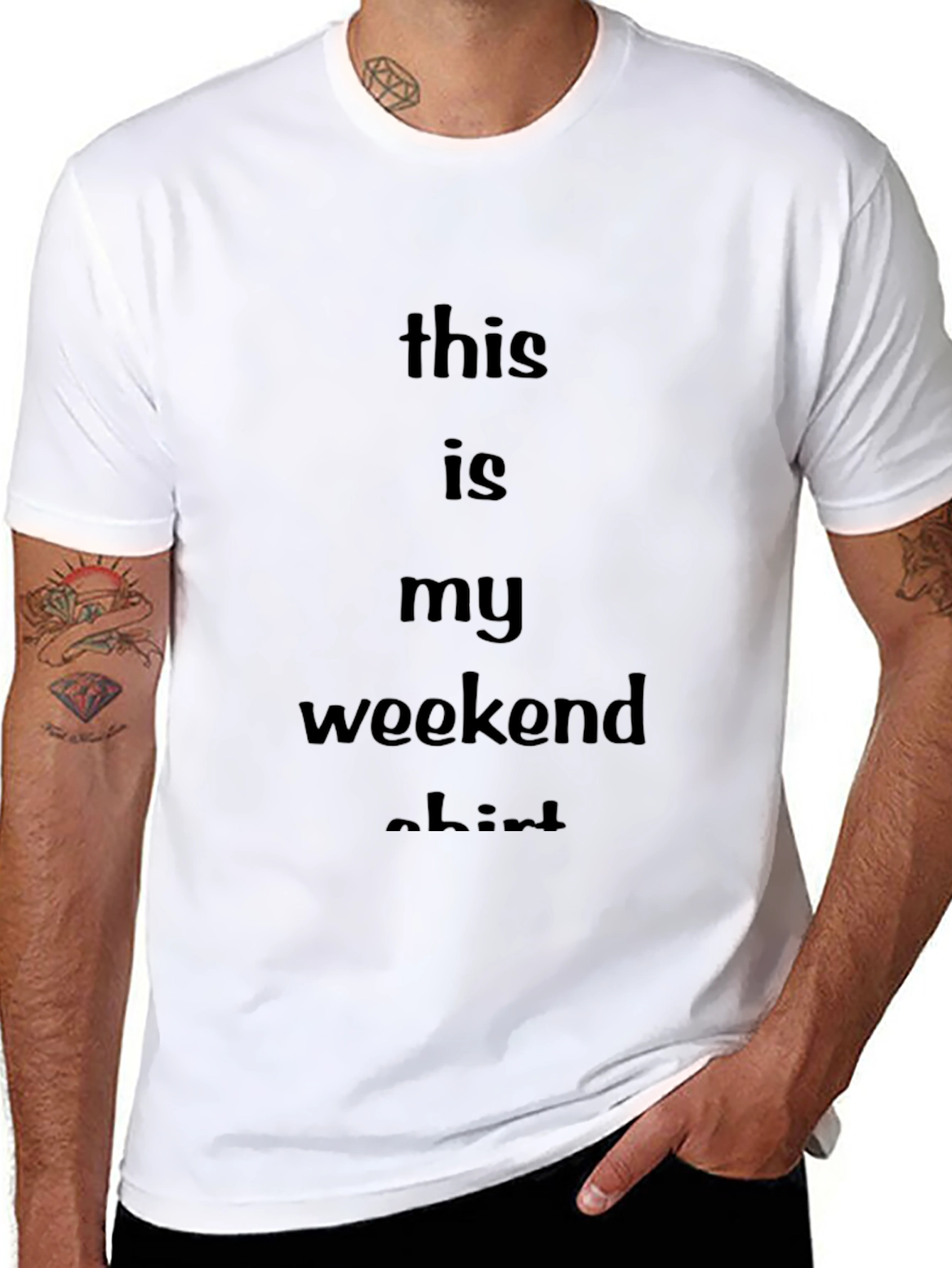 Weekend Vibes T-Shirt - Comfy Black Tee