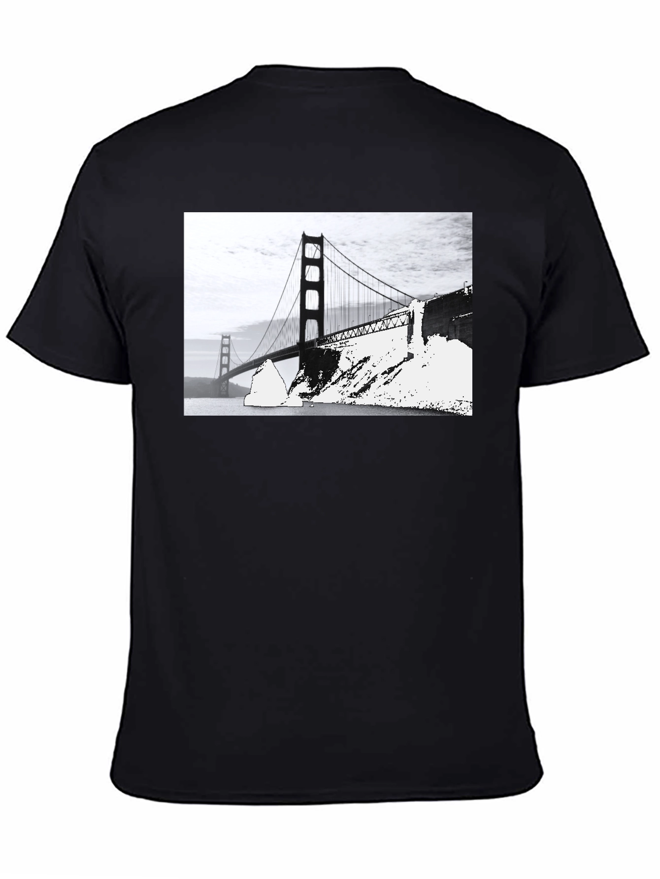Golden Gate Bridge Graphic Tee - Black