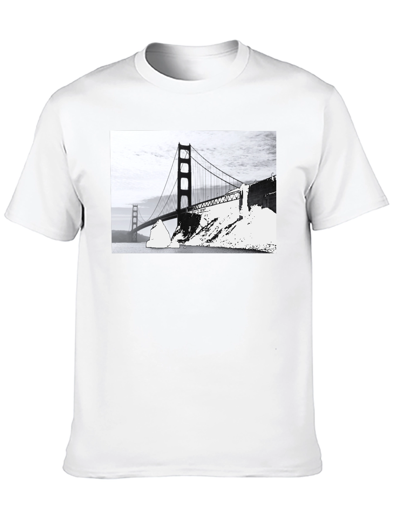 Golden Gate Bridge Graphic Tee - Black
