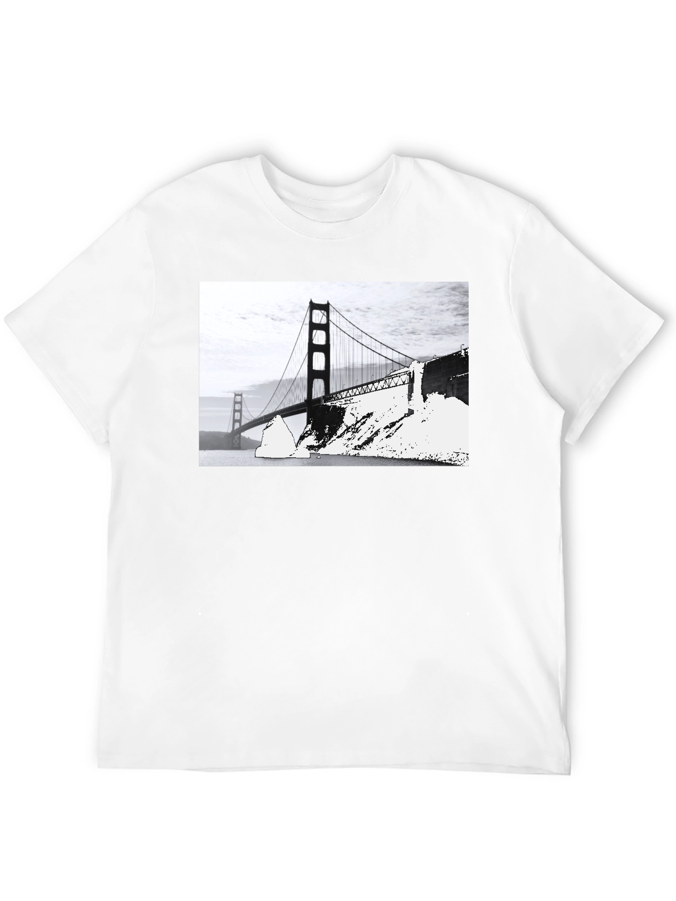Golden Gate Bridge Graphic Tee - Black