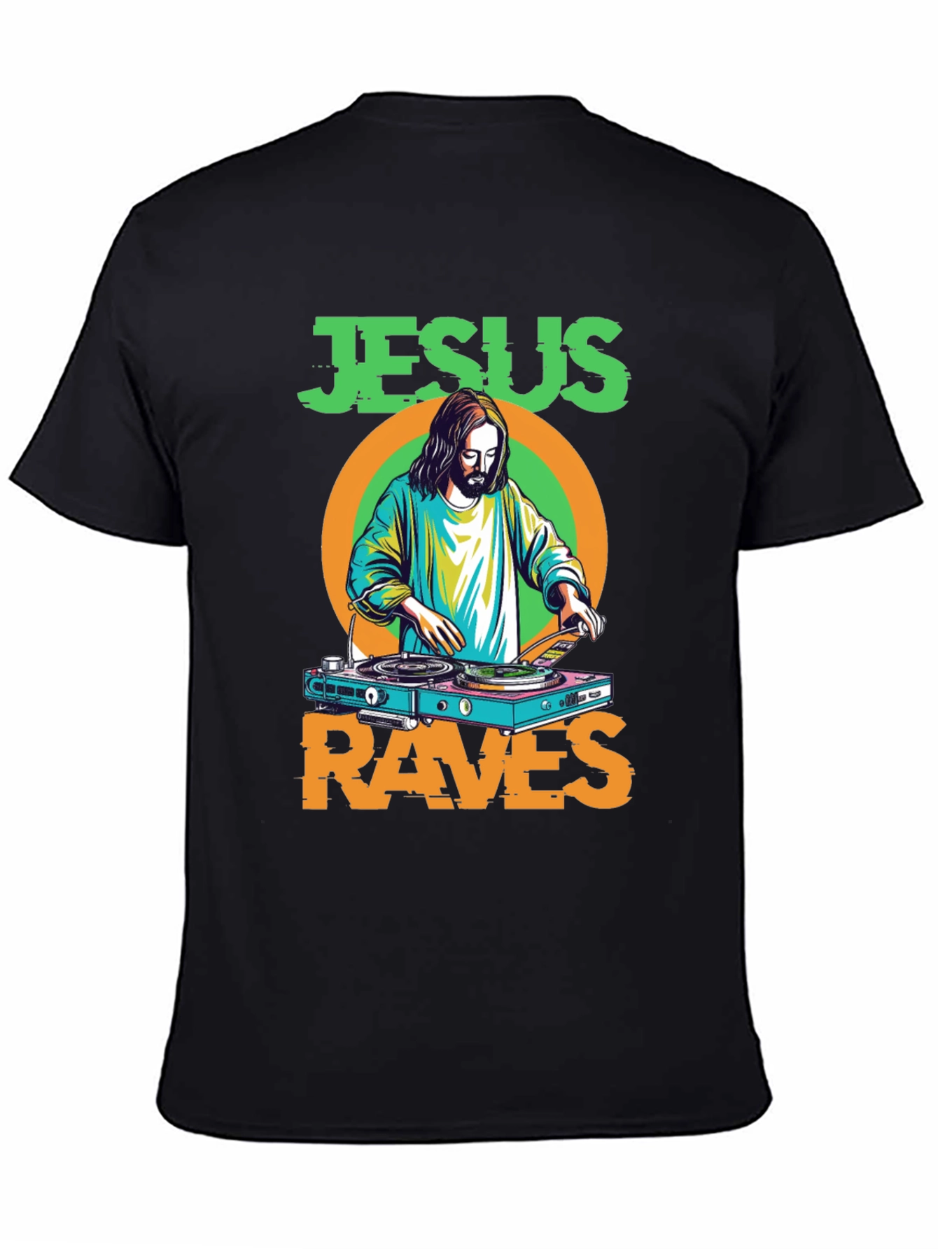 Jesus Raves T-Shirt - Funny Graphic Tee